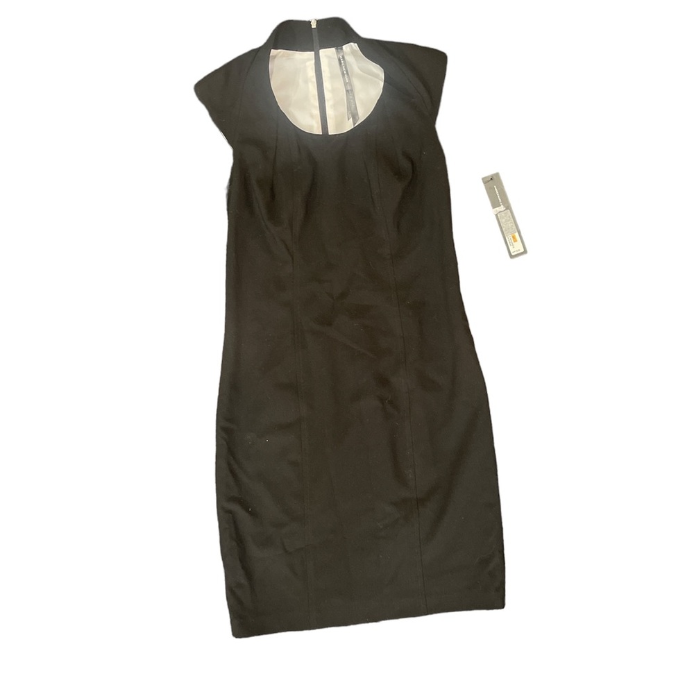 Andrew Marc black cap sleeve dress Size 2P NWT $128 MSRP